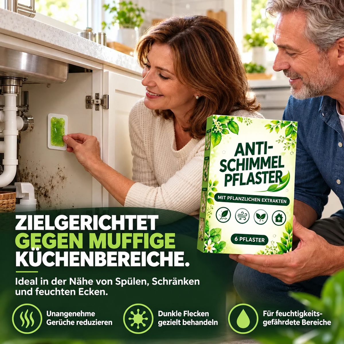 upsell-Botanische Schimmelentferner-Pflaster-1 Packung = 6 Stück (Copy)
