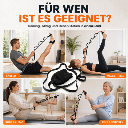 Multifunktionales Fuß- & Bein-Dehnband – Training & Rehabilitation