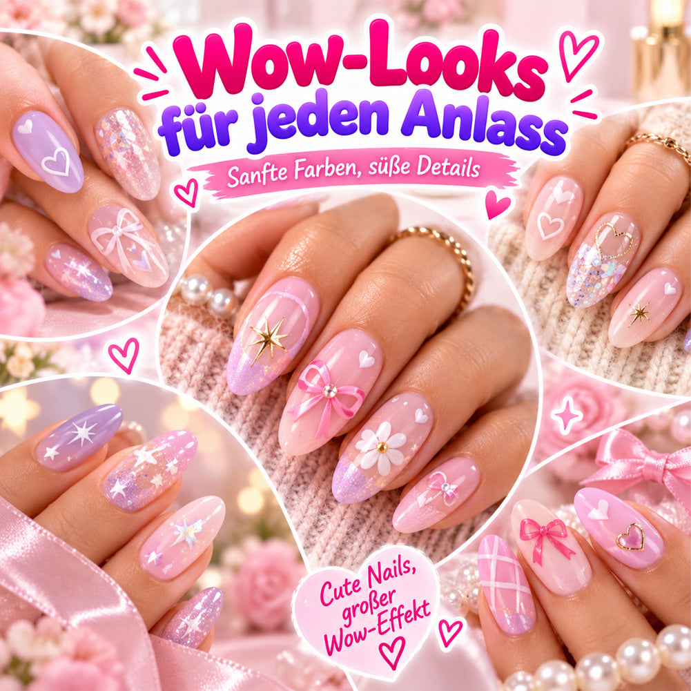24-Farben Doppelseitige Nagel-Art-Stifte Set