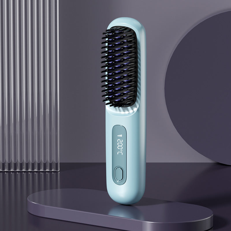 💖Neujahrs-Sonderangebot: 50 % Rabatt💖 Kabelloser, keramisch beheizter Haarglätter-Kamm -Remifa®