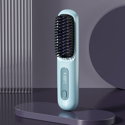 💖Neujahrs-Sonderangebot: 50 % Rabatt💖 Kabelloser, keramisch beheizter Haarglätter-Kamm -Remifa®