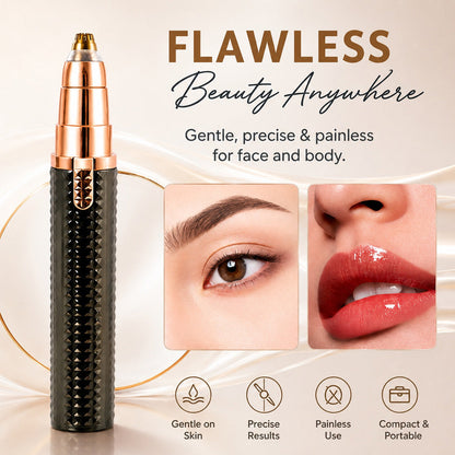 ✨3-in-1 elektrischer Beauty-Trimmer – mit Wechselaufsätzen für Augenbrauen, Gesicht & Detailpflege – für einen gepflegten Look jederzeit und überall 🌍✨