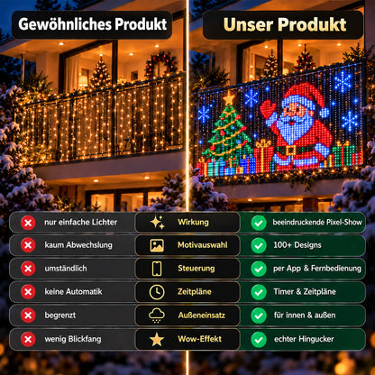 🔥🎄 Weihnachts-Frühbucherangebot – Nur solange der Vorrat reicht!✨🎄 Smarter LED-Lichtvorhang für Fenster & Wände – bringt Weihnachtszauber nach Hause
