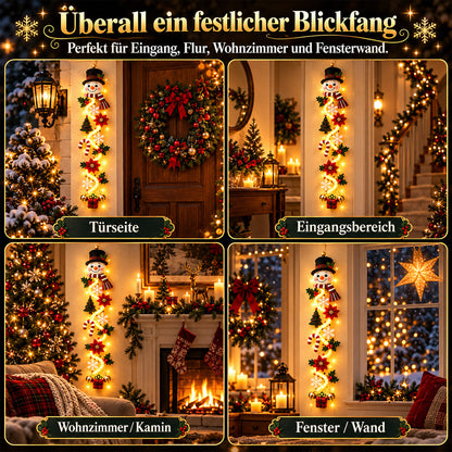 ⏳ Letzter Tag! 49 % Rabatt – 🎄✨🎅 MerryCascade™ Leuchtender Weihnachtstürhänger