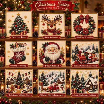 ✨ 3D-Weihnachtsperlen-Bastelset – Entspannende DIY-Weihnachtsdekoration