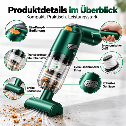 📢📢 50 % RABATT!! ⏰ Neu verbesserter kabelloser Autostaubsauger – 10.000 Pa Saugkraft & 4.000-mAh-Akku 🚗