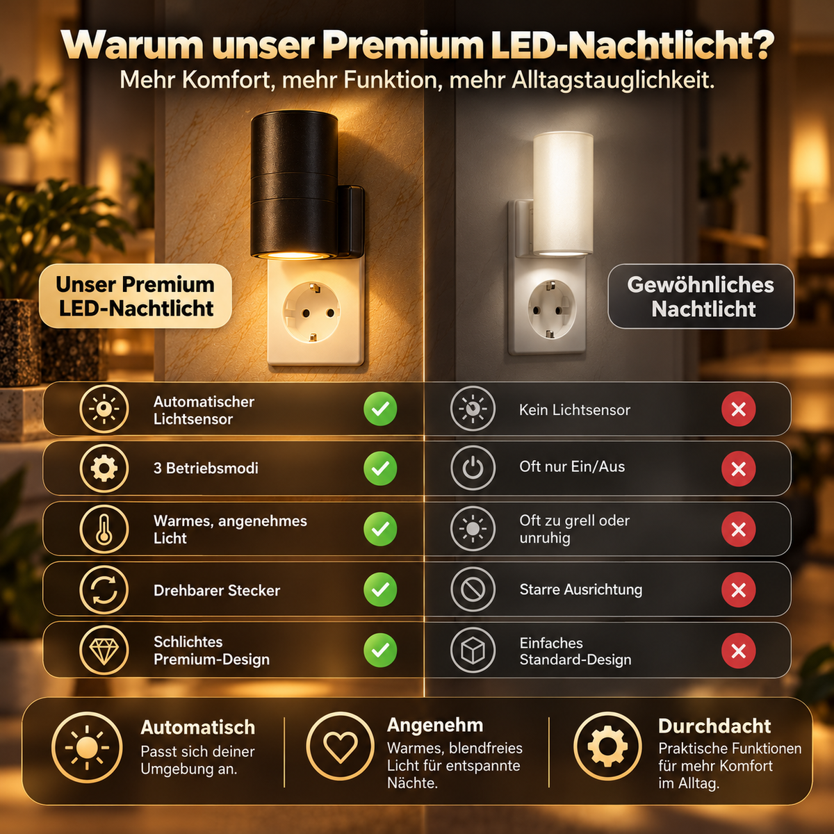 Premium-LED-Nachtlicht
