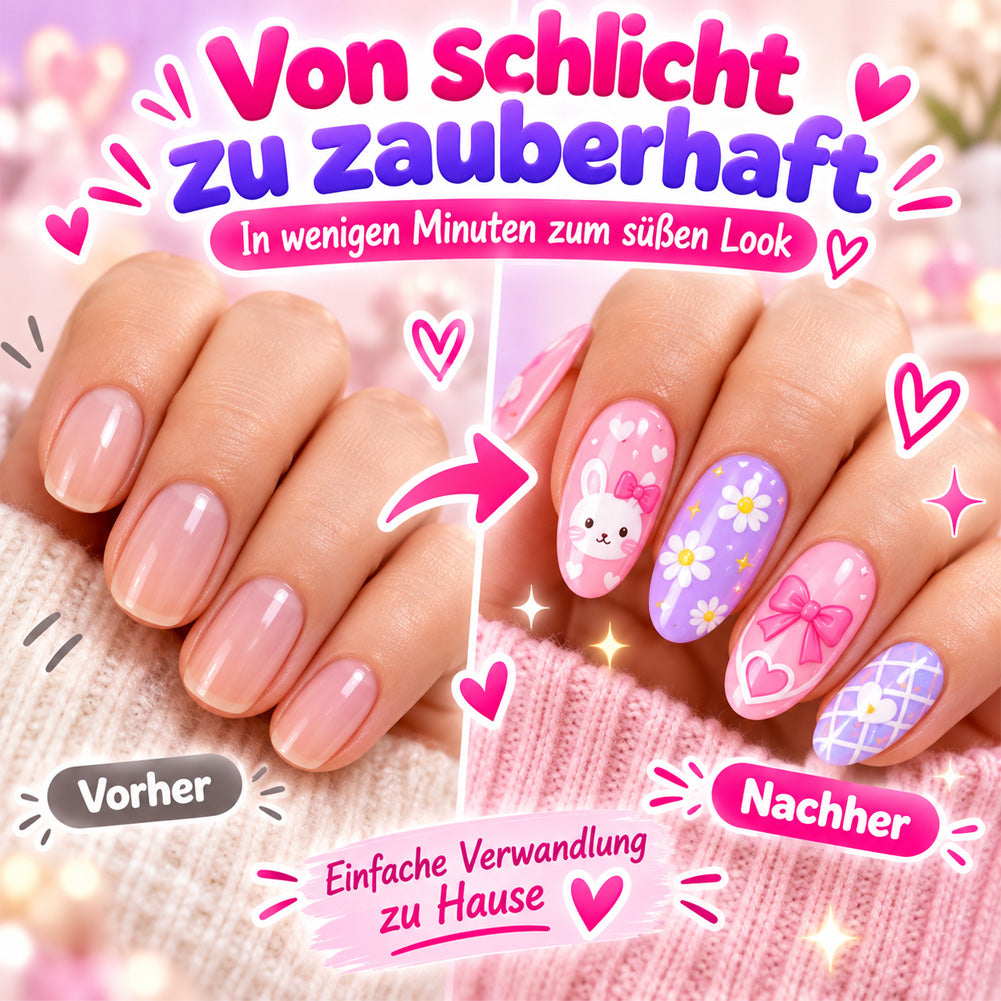 24-Farben Doppelseitige Nagel-Art-Stifte Set