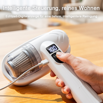 🌟Komplett aufgerüstet🛏️Über 500.000 Stück verkauft!💝Bettstaubsauger mit UV-C-Licht – Klopfen + Saugen + UV in einem!💥🔦