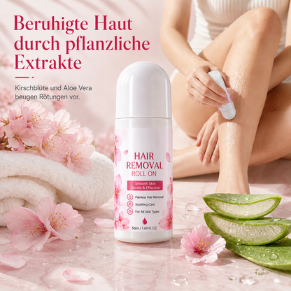 Sanfter Roll-On zur schonenden Körperhaarentfernung