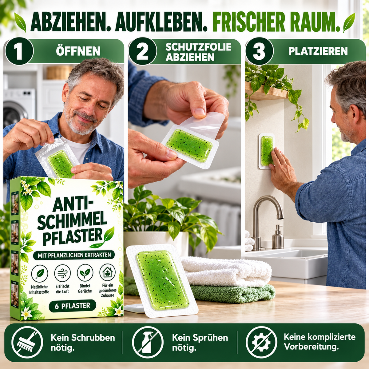 upsell-Botanische Schimmelentferner-Pflaster-1 Packung = 6 Stück (Copy)