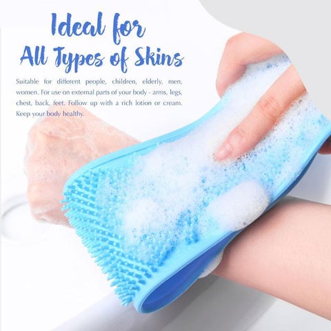 🧼 Silikon-Duschbürste – Weiche Borsten, sanfte Reinigung für empfindliche Haut 🚿