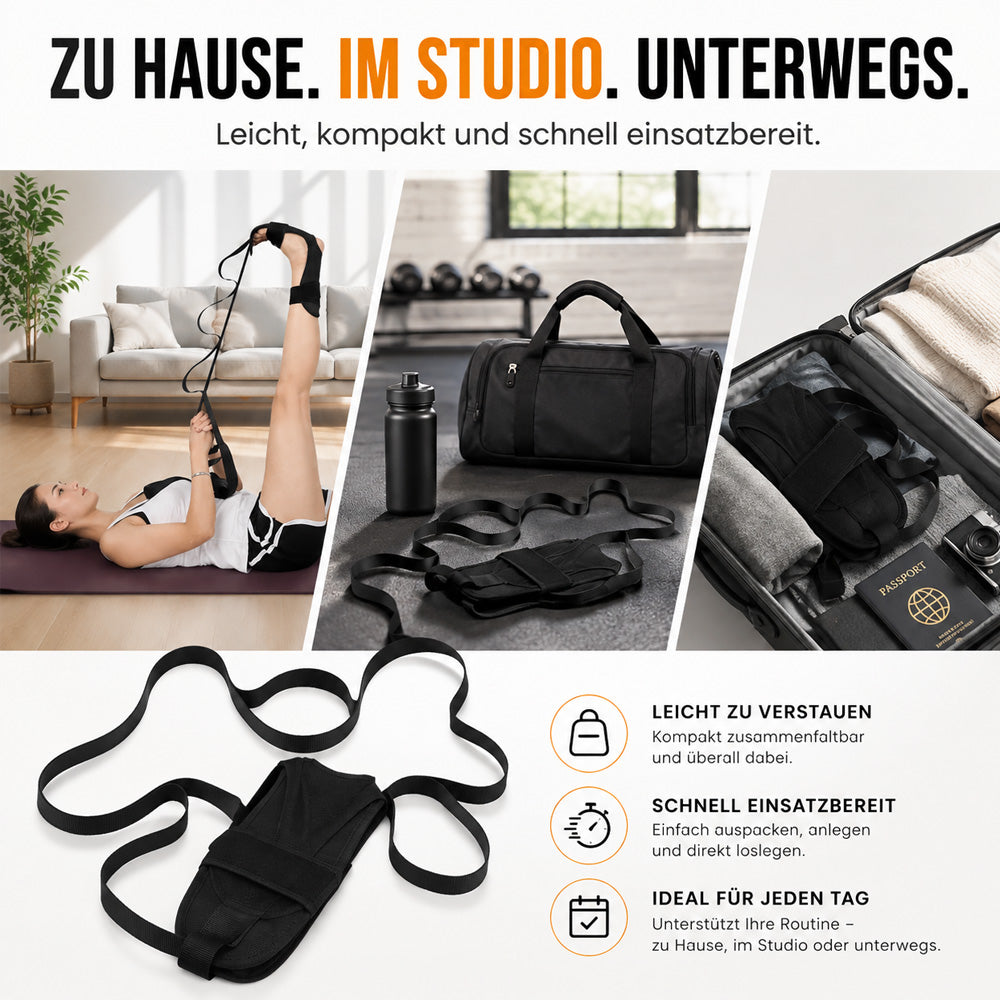 Multifunktionales Fuß- & Bein-Dehnband – Training & Rehabilitation