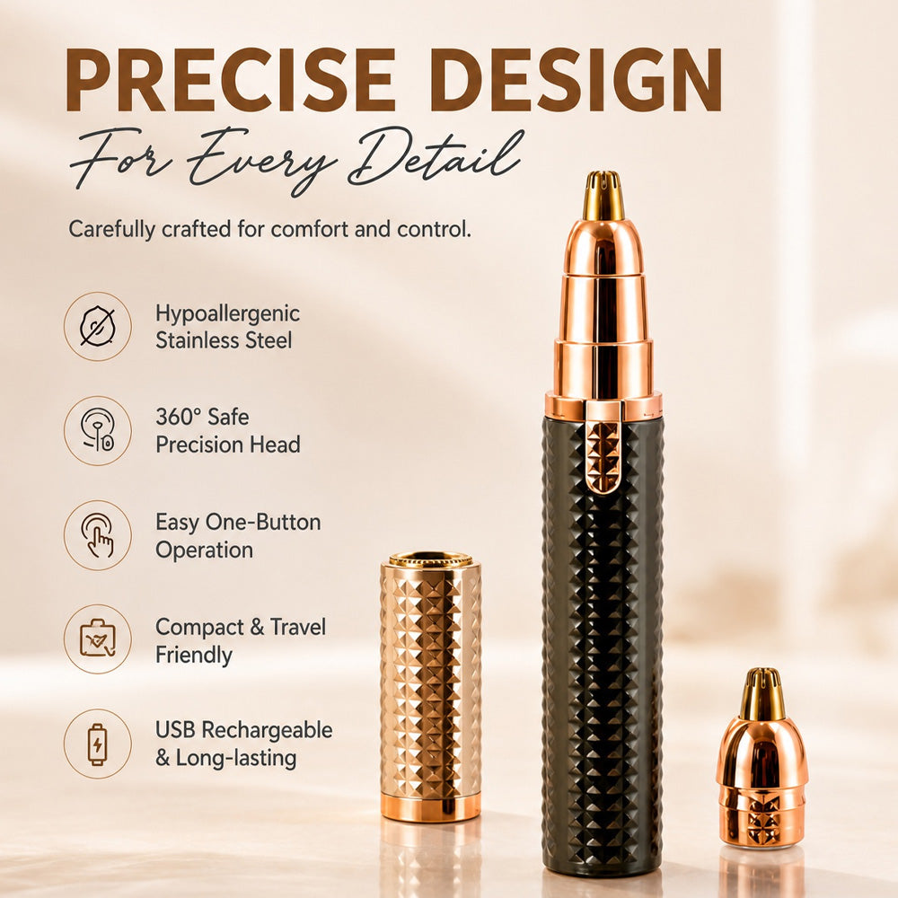 ✨3-in-1 elektrischer Beauty-Trimmer – mit Wechselaufsätzen für Augenbrauen, Gesicht & Detailpflege – für einen gepflegten Look jederzeit und überall 🌍✨