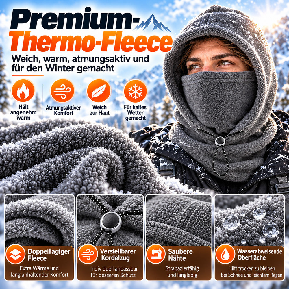 ⌛❄️ Nur für kurze Zeit 60 % Rabatt ❄️ 3-in-1-Schutz | Thermo-Sturmhaube mit verstellbarem Kordelzug 🥶