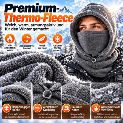 ⌛❄️ Nur für kurze Zeit 60 % Rabatt ❄️ 3-in-1-Schutz | Thermo-Sturmhaube mit verstellbarem Kordelzug 🥶