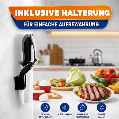 🧑‍🍳 2-in-1-Küchenschere für Lebensmittel – Schneideschere aus Edelstahl mit Sicherheitsverschluss
