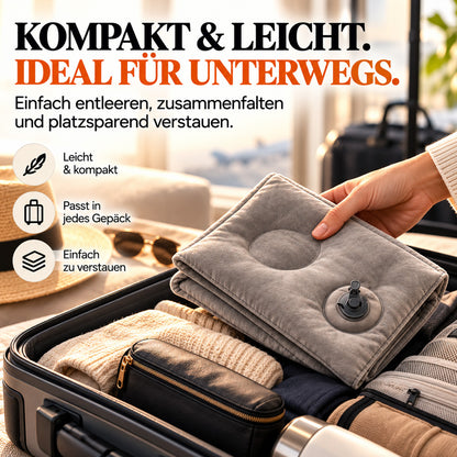 🔥50 % RABATT🌬️✈️😴 Tragbares, aufblasbares, ergonomisches Reisekissen: Genießen Sie jederzeit und überall einen angenehmen Schlaf 🧳💤