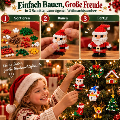 ⏳ Nur heute 49 % sparen – 🎄 12-Tage-Mini-Weihnachts-Bauset zum Selberbauen | 12 einzigartige, festliche Bausets mit Aufhängeschlaufen – perfekt zum Schmücken von Weihnachtsbäumen, Kränzen und festlichen Dekorationen 🧱