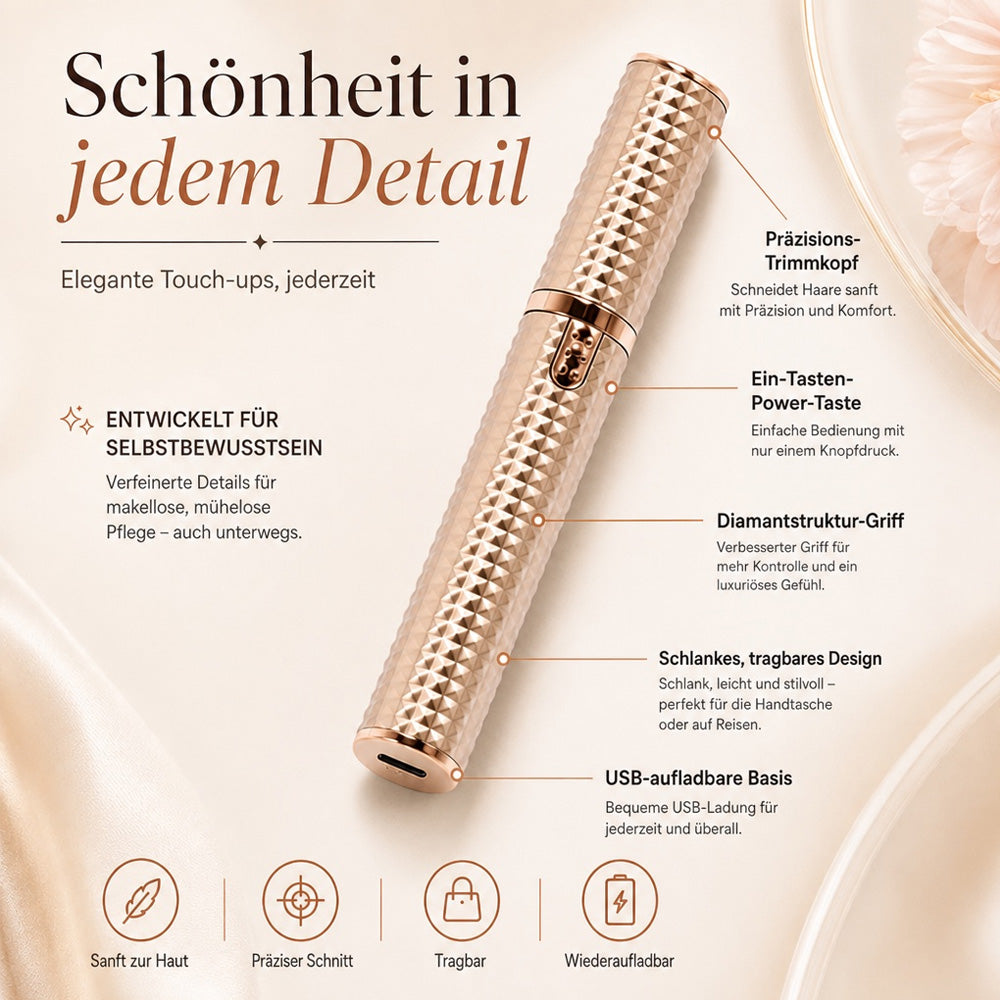 upsell-✨3-in-1 elektrischer Beauty-Trimmer – mit Wechselaufsätzen für Augenbrauen, Gesicht & Detailpflege – für einen gepflegten Look jederzeit und überall 🌍✨