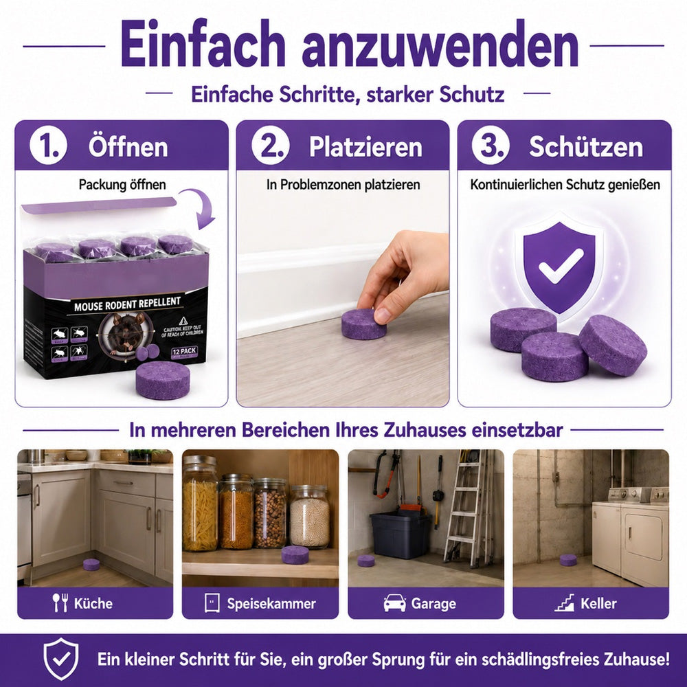 🐭 🐭12er-Pack Nager-Abwehrkugeln für Zuhause & Küche – 🌿 EINE DUFTBARRIERE, DIE SIE NICHT ZUM BLEIBEN EINLÄDT