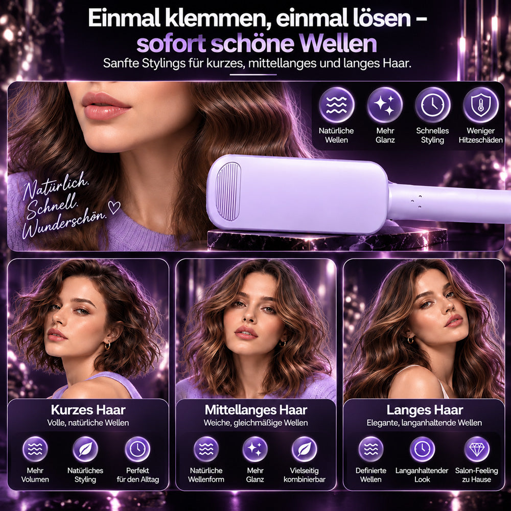 ✨ 50 % Rabatt! 32-mm-Welleneisen – Weiche Wellen, voller Glamour! 🌊 4 Temperaturstufen, in ca. 10 Sekunden einsatzbereit, mit Ionen-Technologie