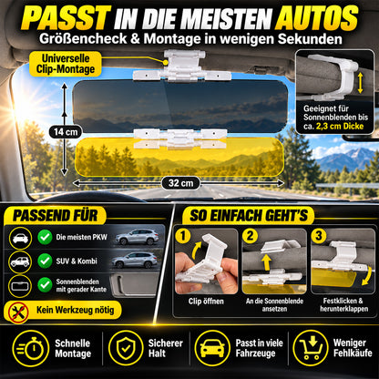 upsell-Universelle HD-Antiblend-Sonnenblende fürs Auto – Tag und Nacht