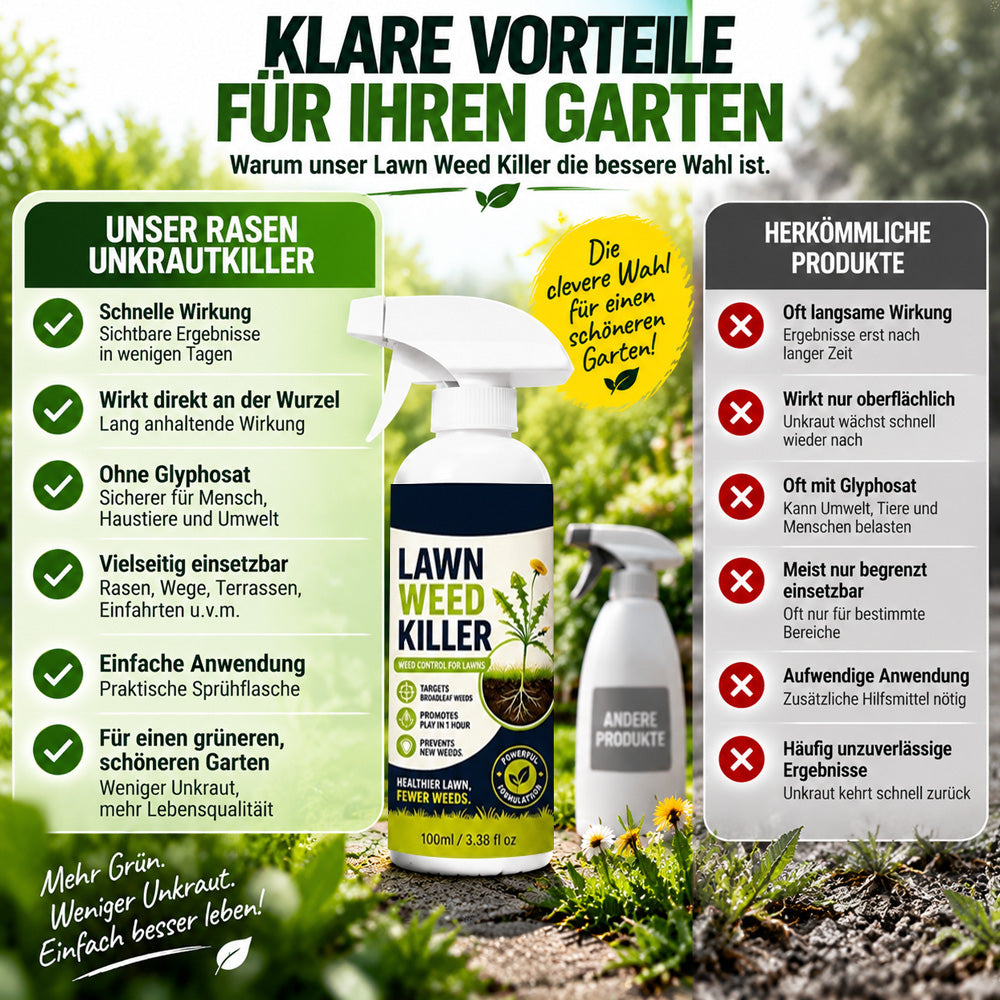 🔥 50 % RABATT 🌿 Unkraut-Stop – Stark gegen Unkraut & hemmt neues Wachstum | Für Garten, Wege & Hof ⚡