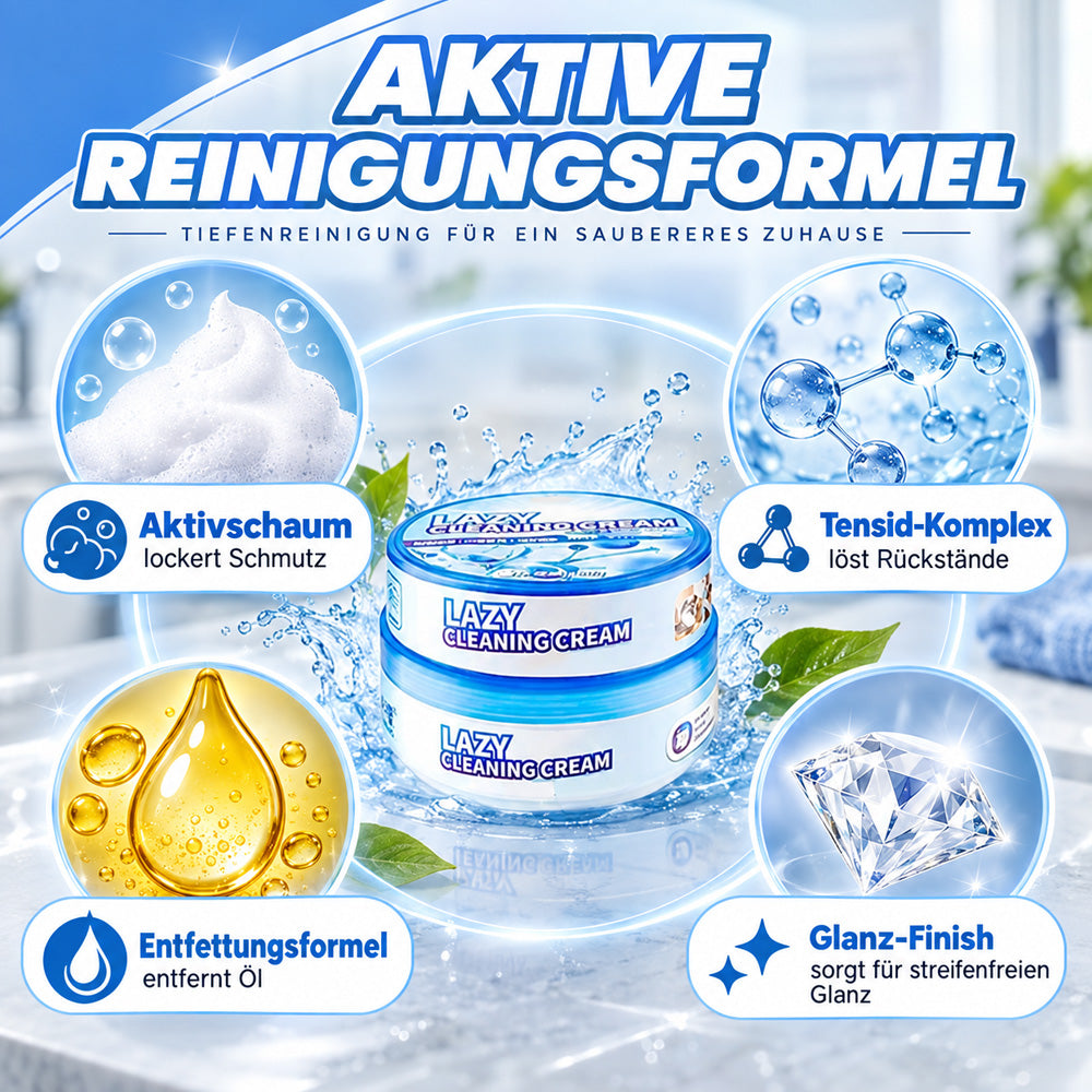 🔥Heißer Sale: 50 % Rabatt🎁Multifunktionale wirksame Reinigungscreme mit Schwamm✨ Weniger Schrubben · Einfache Anwendung · Vielseitig einsetzbar