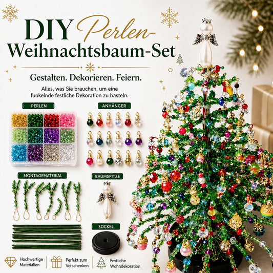 🎄✨ DIY Perlen-Weihnachtsbaum-Set – 🎅 Gestalte deine eigene funkelnde Weihnachtsdekoration