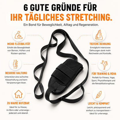 Multifunktionales Fuß- & Bein-Dehnband – Training & Rehabilitation