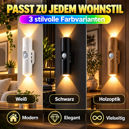 🌈 Intelligente LED-Nachtleuchte mit Bewegungssensor, dimmbare RGB-Wandlampe mit Farbwechsel, USB-aufladbares Ambientelicht mit Farbverlauf und magnetischer Klebebefestigung für Schlafzimmer, Flur und Eingangsbereich – stilvolle Wohnbeleuchtung