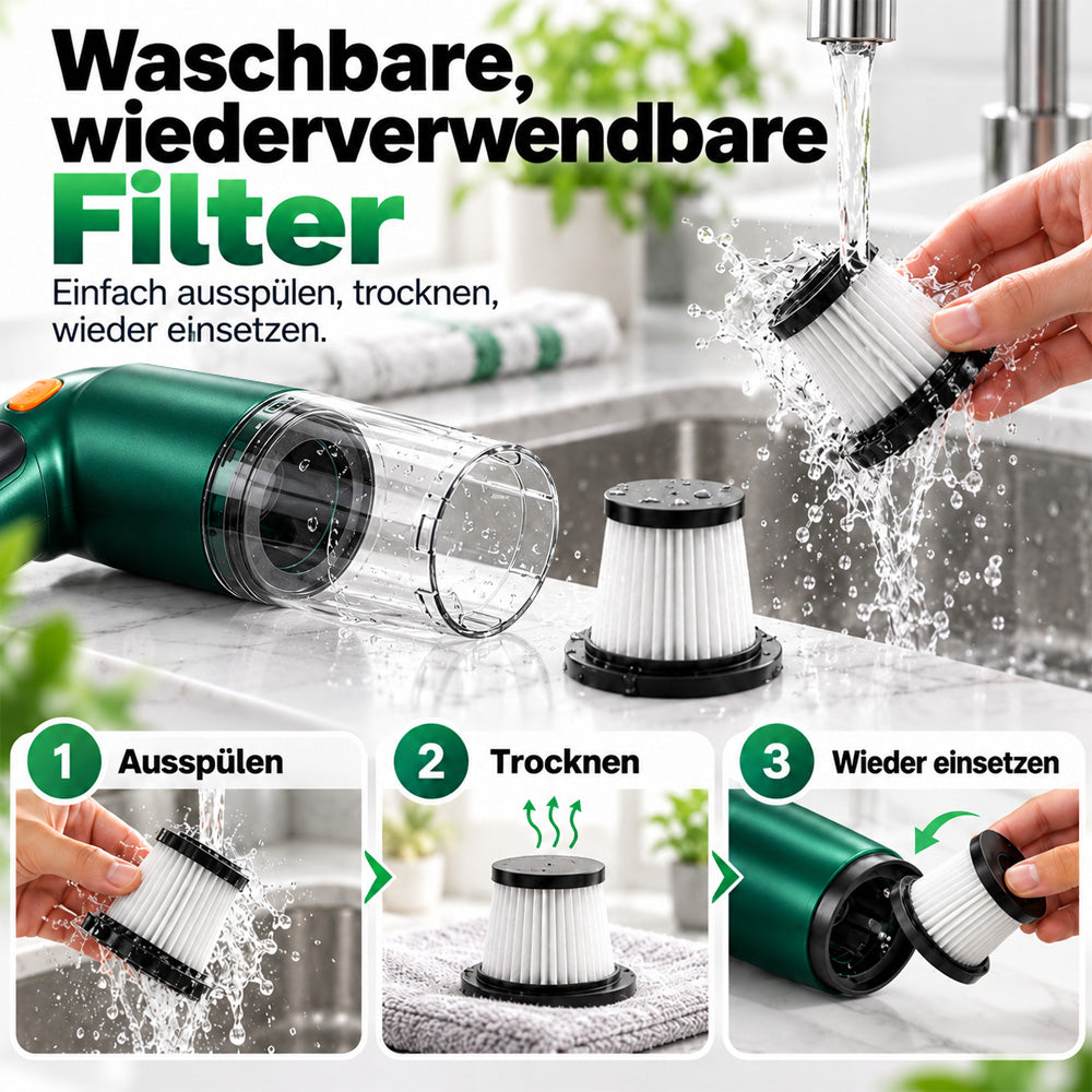 📢📢 50 % RABATT!! ⏰ Neu verbesserter kabelloser Autostaubsauger – 10.000 Pa Saugkraft & 4.000-mAh-Akku 🚗