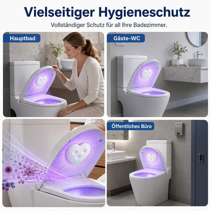 🚽✨Intelligente UVC-Toilettensterilisationslampe🦠 UVC-Technologie · 🤖 Intelligenter Sensor · 🔋 USB-C