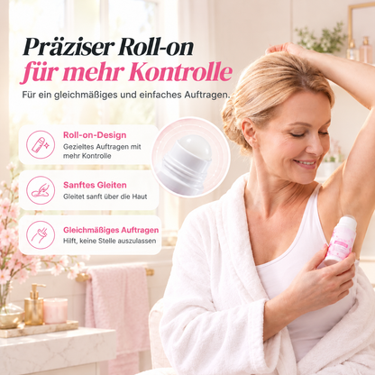 Sanfter Roll-On zur schonenden Körperhaarentfernung