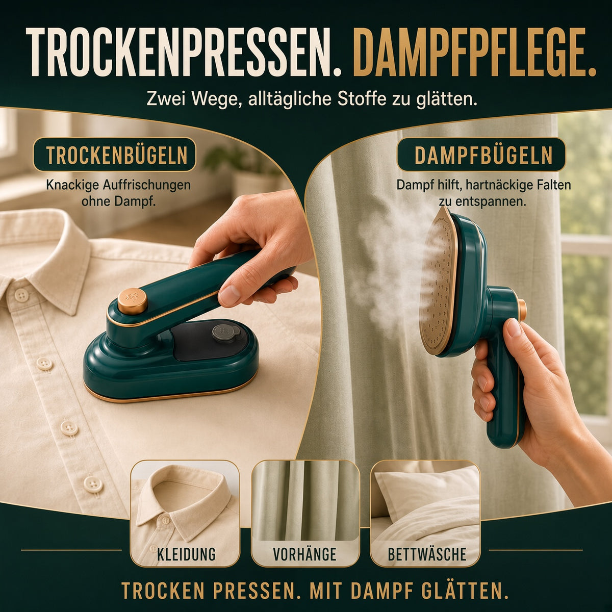 Globetrek° MicroIron: Tragbar Mini Kleidungsstück Bügeleisen