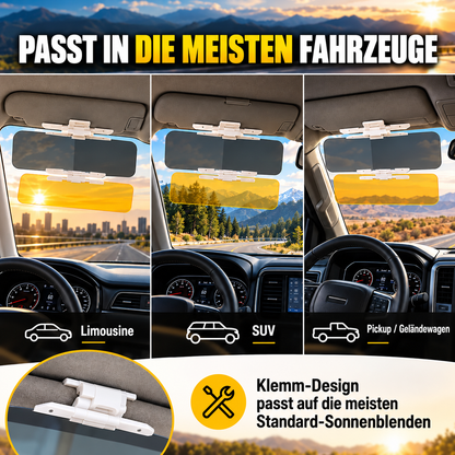 upsell-Universelle HD-Antiblend-Sonnenblende fürs Auto – Tag und Nacht