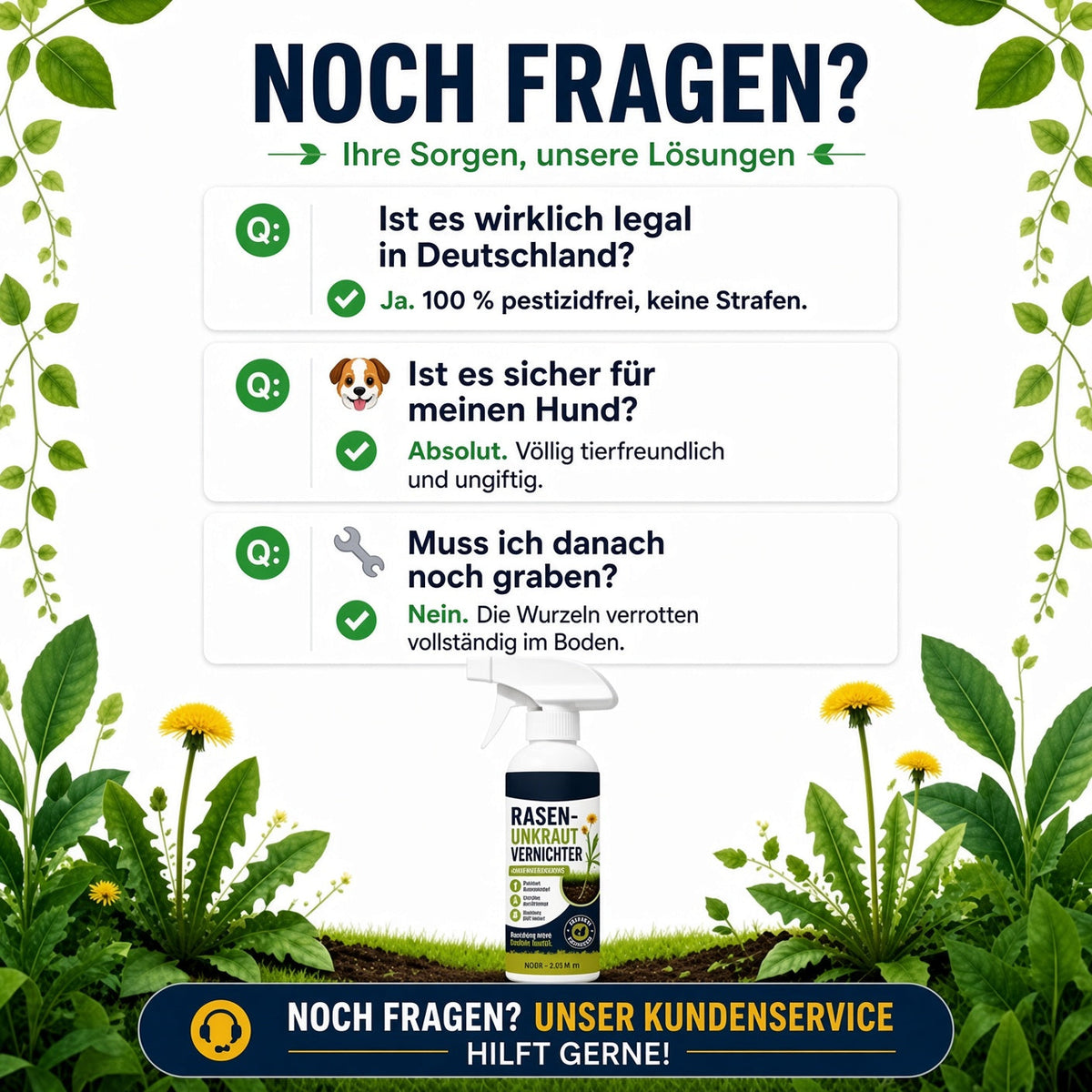 🌱 50 % RABATT 🌿 Unkraut-Stop – Stark gegen Unkraut & hemmt neues Wachstum | Für Garten, Wege & Hof ⚡