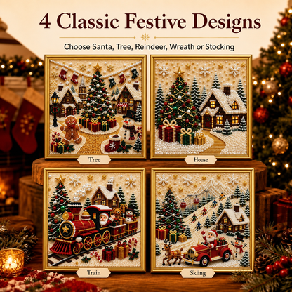 ✨ 3D-Weihnachtsperlen-Bastelset – Entspannende DIY-Weihnachtsdekoration