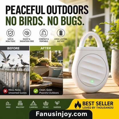 🔥 Zeitlich begrenztes Angebot: 3 kaufen, 2 gratis erhalten! 🐦 Keine Probleme mehr mit Vögeln, Wildtieren und Heuschrecken! Tragbarer Ultraschall-Vogelabwehr-Schlüsselanhänger