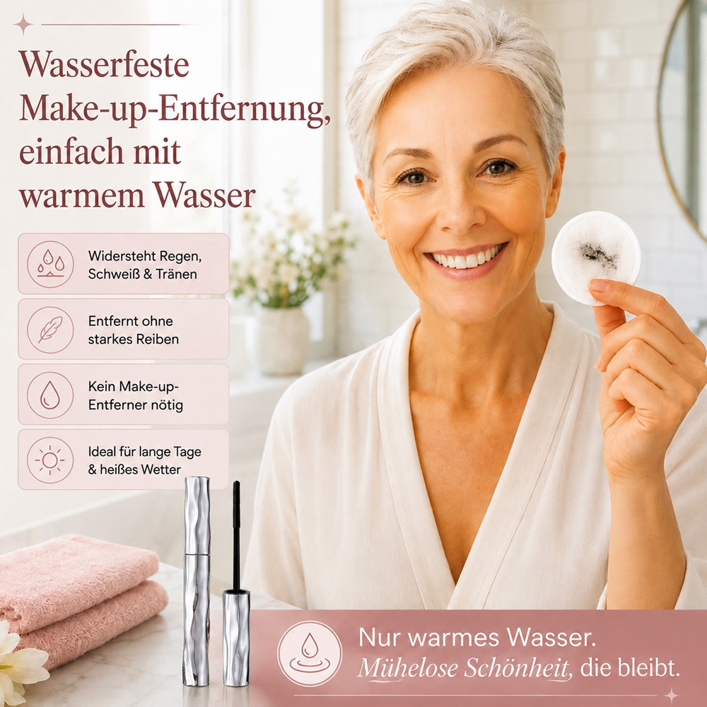 clalena® Wasserfeste Faser-Mascara 💧 – Volumen und Länge ohne Klümpchen für dramatische Momente