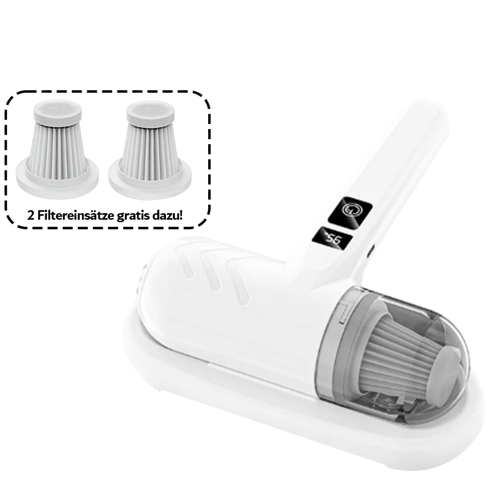 🌟Komplett aufgerüstet🛏️Über 500.000 Stück verkauft!💝Bettstaubsauger mit UV-C-Licht – Klopfen + Saugen + UV in einem!💥🔦