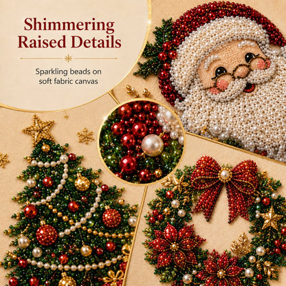 ✨ 3D-Weihnachtsperlen-Bastelset – Entspannende DIY-Weihnachtsdekoration