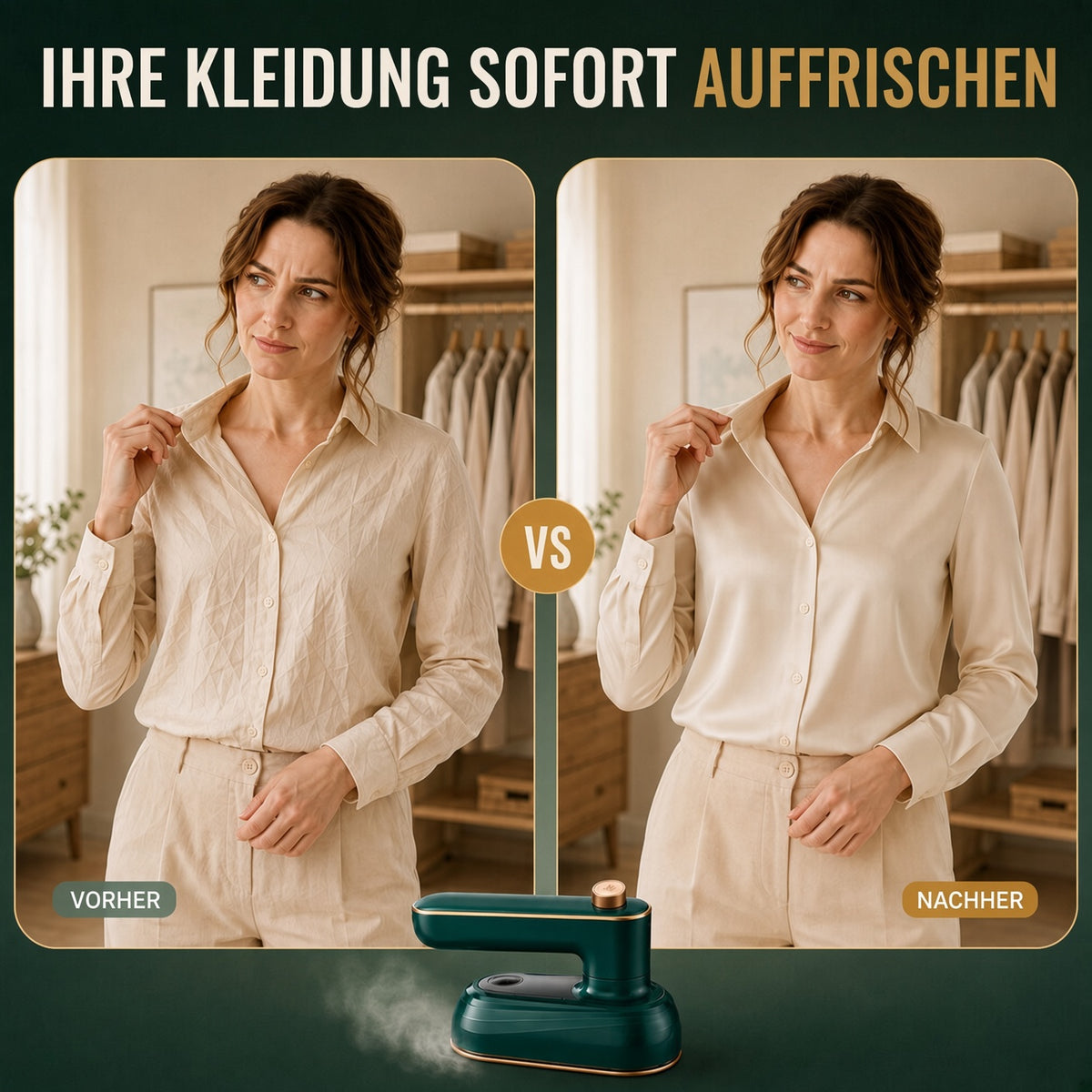 Globetrek° MicroIron: Tragbar Mini Kleidungsstück Bügeleisen