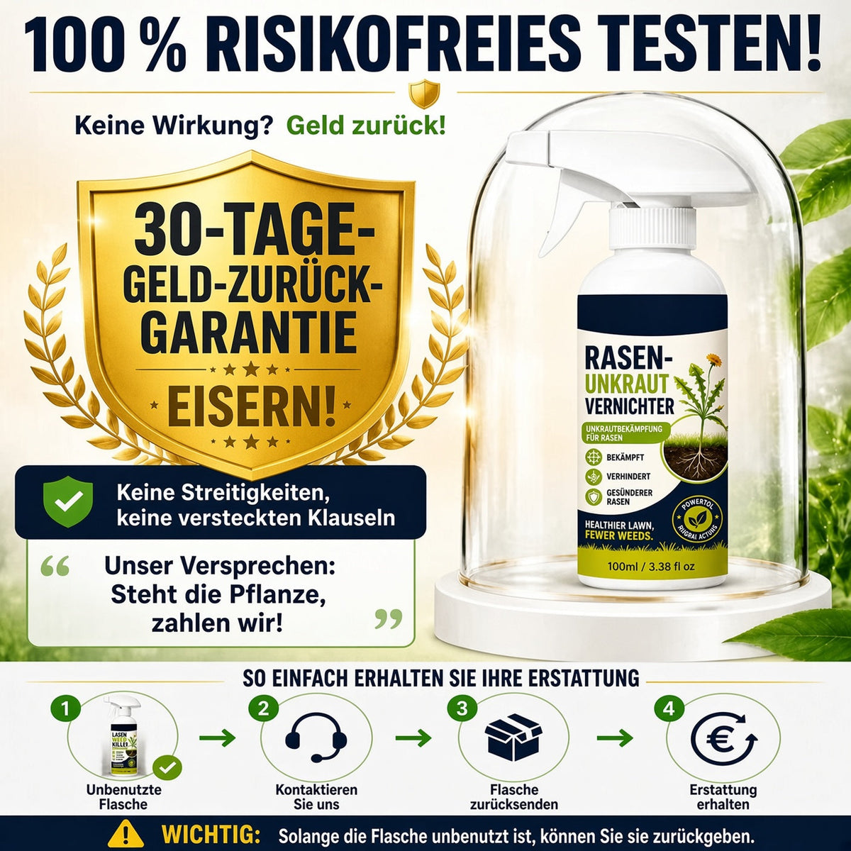🔥 50 % RABATT 🌿 Unkraut-Stop – Wirksam gegen Unkraut & neues Wachstum | Garten, Wege & Hof ⚡