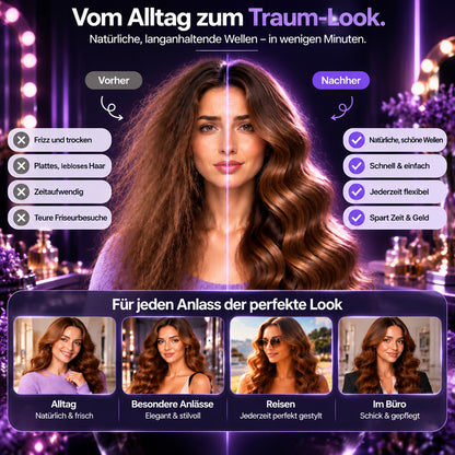 ✨ 50 % Rabatt! 32-mm-Welleneisen – Weiche Wellen, voller Glamour! 🌊 4 Temperaturstufen, in ca. 10 Sekunden einsatzbereit, mit Ionen-Technologie