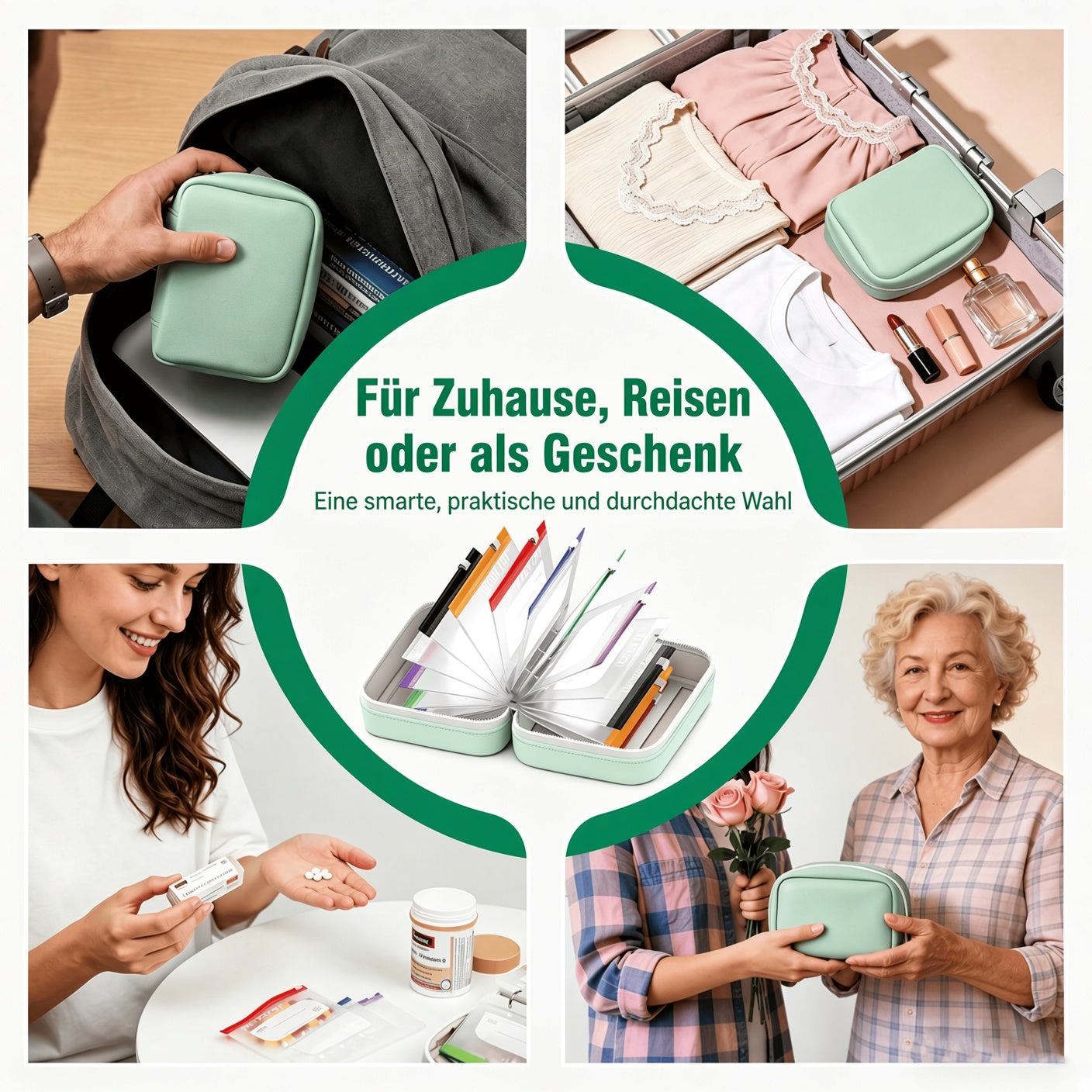 🥳 2026 TOP-ANGEBOT 💞 BIS ZU 50 % RABATT!! 💊 A8 wasserdichter Organizer mit 14 farbcodierten Fächern – kompakter Reise-Medikamenten-Organizer für Tabletten, Vitamine & Nahrungsergänzungsmittel