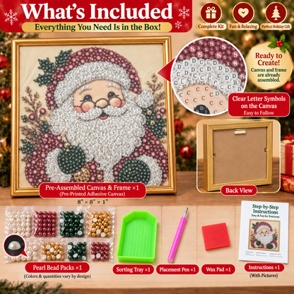 ✨ 3D-Weihnachtsperlen-Bastelset – Entspannende DIY-Weihnachtsdekoration