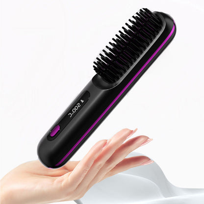 💖Neujahrs-Sonderangebot: 50 % Rabatt💖 Kabelloser, keramisch beheizter Haarglätter-Kamm -Remifa®