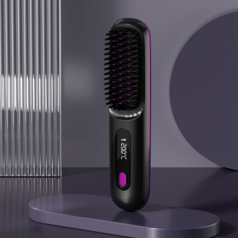 💖Neujahrs-Sonderangebot: 50 % Rabatt💖 Kabelloser, keramisch beheizter Haarglätter-Kamm -Remifa®